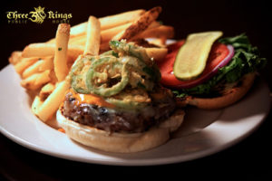Flamethrower Burger - Three Kings Pub