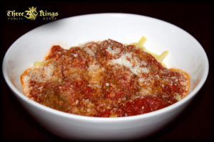 Pasta in Red Sauce - Three Kings Pub
