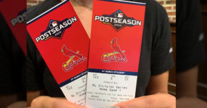 WIN two FRONT ROW tickets to Cardinals Playoff Game
