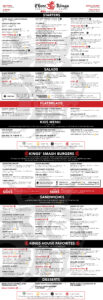 Three Kings Public House Menu